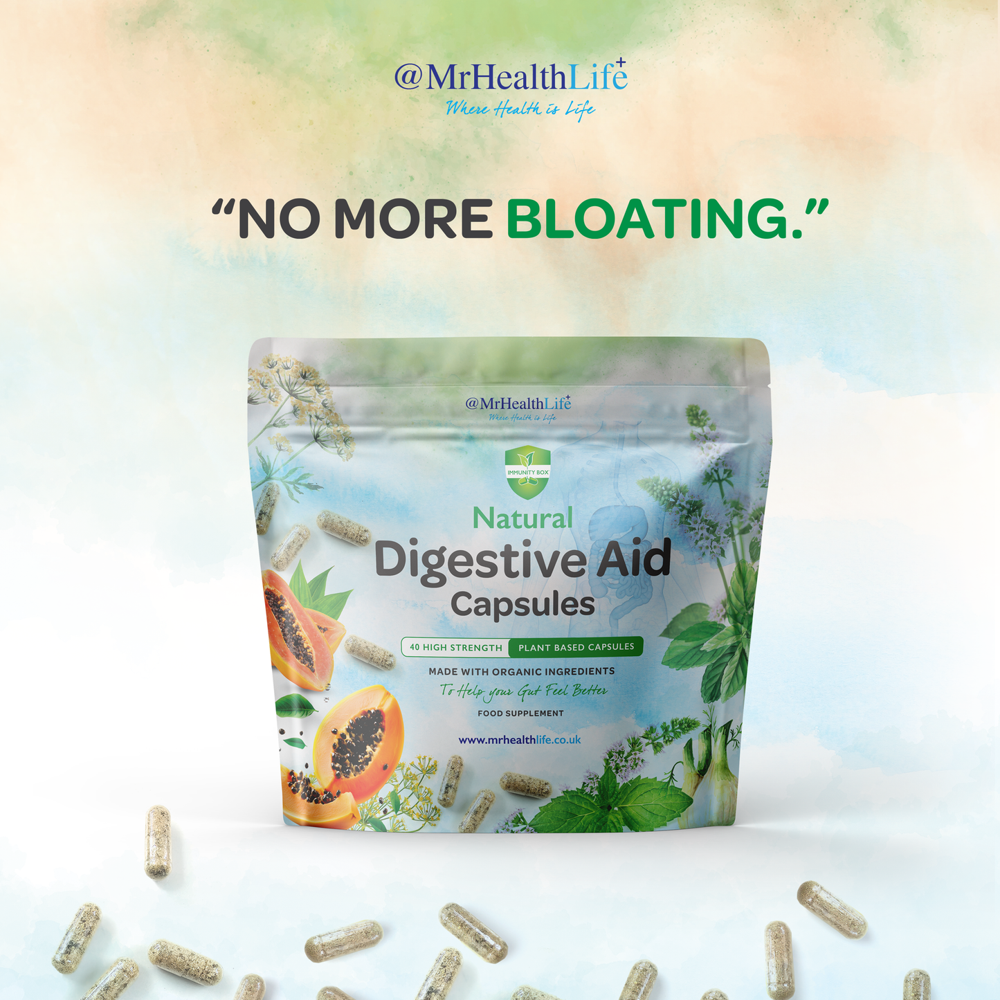 Organic Digestive Aid capsules 40